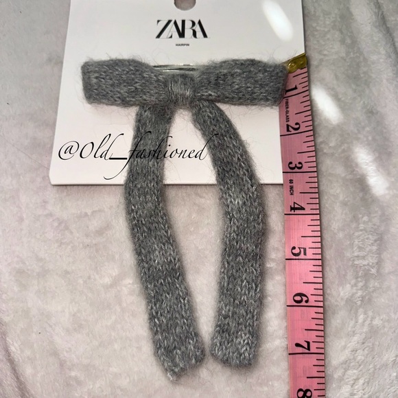 ZARA Wool + Alpaca Blend Hair Clip - Picture 8 of 9